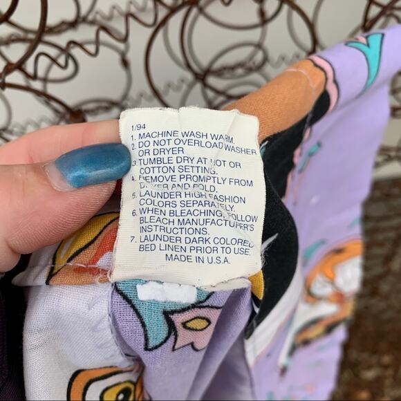 Vintage 90s Disney’s Aladdin Jasmine curtain set two panels one tie sash 39x66 - Picture 7 of 13